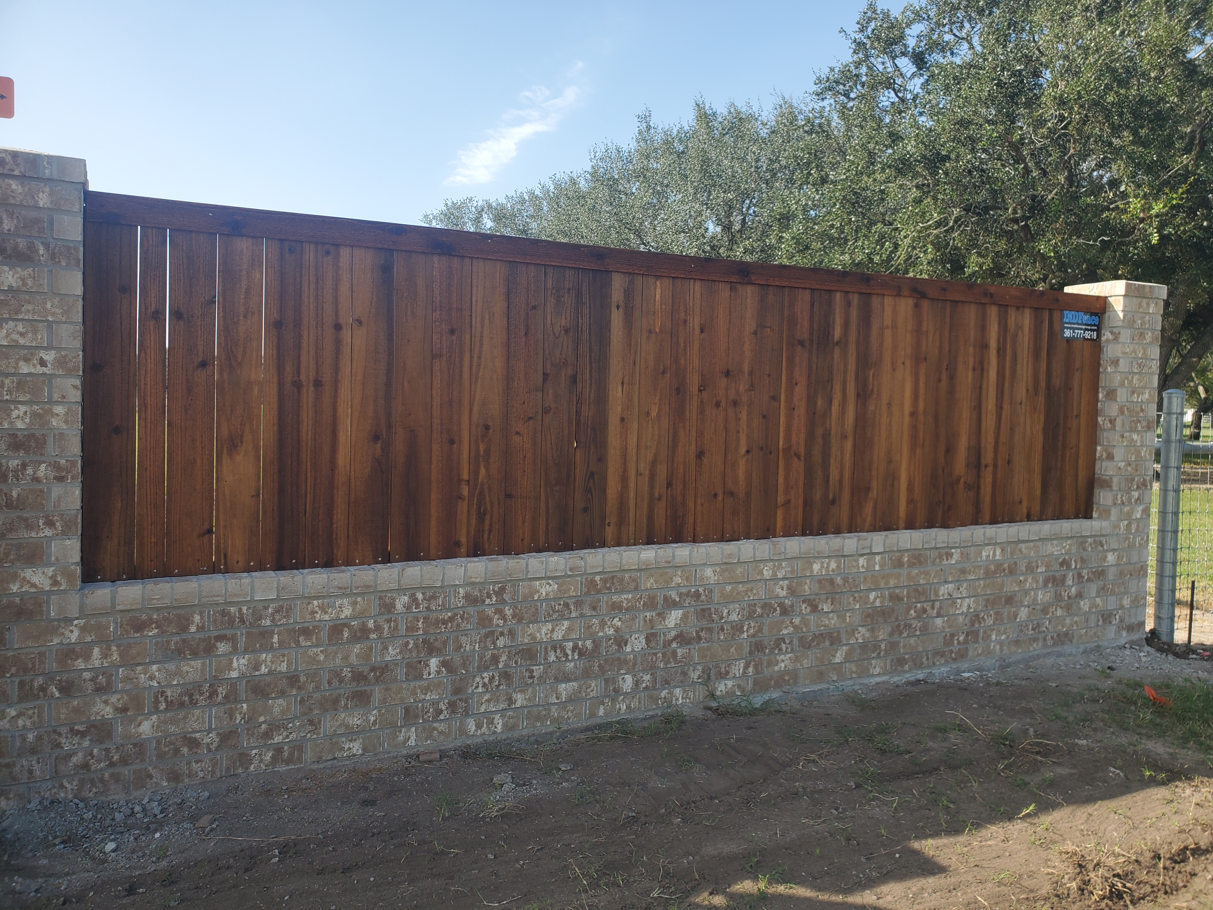 Stained Wood Privacy Fence — Portland, TX | IND Fence Group